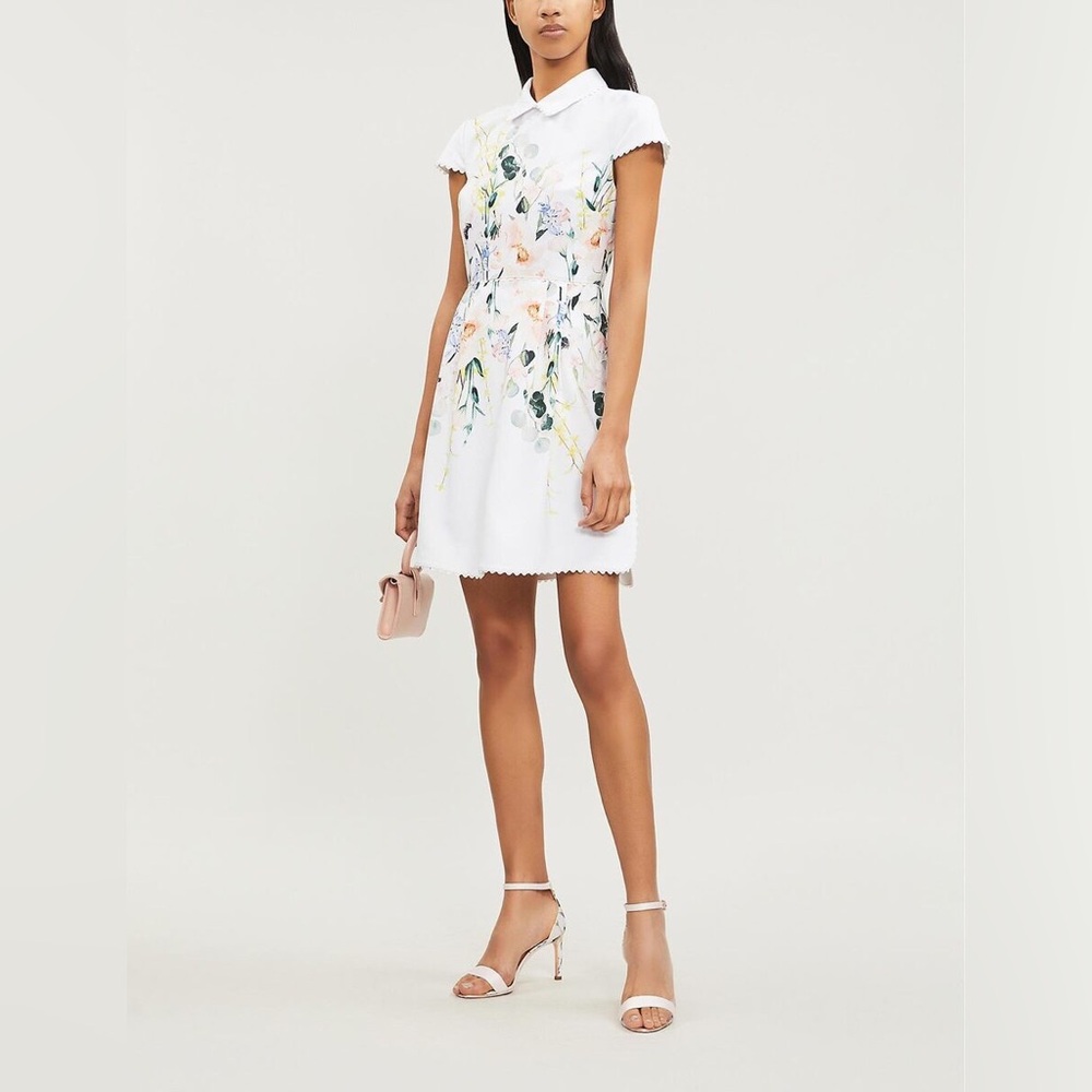 Ted Baker Charsy Floral Scalloped Dress